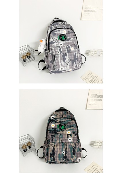 Öğrenci Okul Çantası Hafif, Büyük Kapasiteli Sırt Çantası, Modaya Uygun Grafiti Gündelik Spor Sırt Çantası (Yurt Dışından) fiyatları