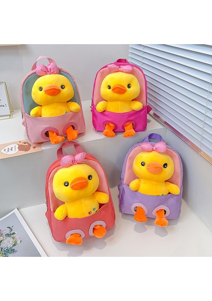 Yaratıcı Çocuk Sırt Çantası Sevimli Küçük Ördek Anaokulu Okul Çantası Kız Sırt Çantası (Yurt Dışından) modelleri