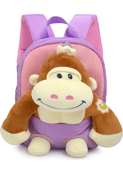 Yaratıcı Bebek Çocuk Sırt Çantası Karikatür Orangutan Bebek Anaokulu Okul Çantası Büyük Kapasiteli Sırt Çantası (Yurt Dışından)