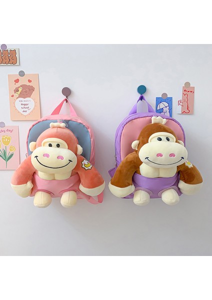 Yaratıcı Bebek Çocuk Sırt Çantası Karikatür Orangutan Bebek Anaokulu Okul Çantası Büyük Kapasiteli Sırt Çantası (Yurt Dışından) fiyatları