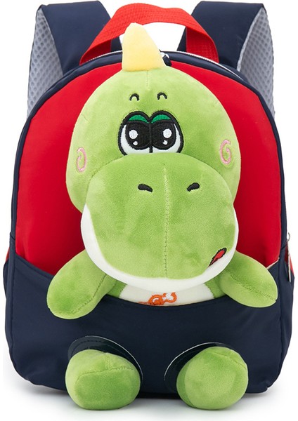 Karikatür Ayrılabilir Bebek Anaokulu Okul Çantası Karikatür Dinozor Peluş Çocuk Sırt Çantası Su Geçirmez Sırt Çantası (Yurt Dışından)