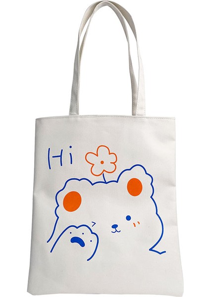 Kolej Tarzı Tek Omuz Kanvas Çanta Kadın Büyük Kapasiteli Çanta Kız Öğrenci Sınıf Çantası (Yurt Dışından)