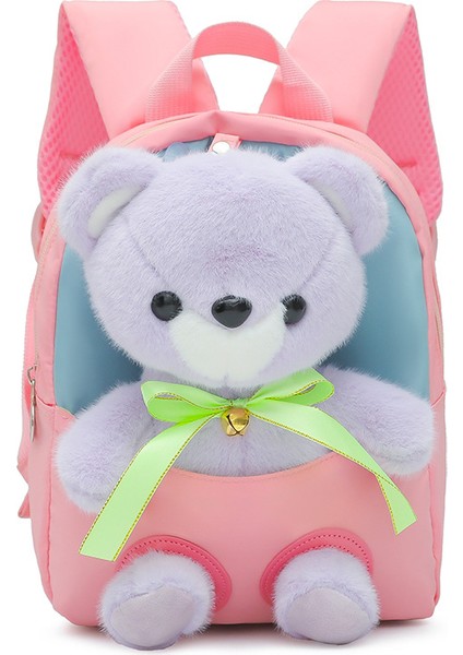 Çocuk Sırt Çantası, Sevimli Ayı Bebek Sırt Çantası, Çıkarılabilir Ultra Hafif ve Kullanışlı Anaokulu Okul Çantası, Çocuk Sırt Çantası (Yurt Dışından)