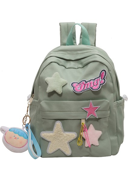 Kadın Orta Okul ve Lise Öğrencileri Için Sevimli Sırt Çantası Okul Çantası Büyük Kapasiteli Hafif Rahat Sırt Çantası (Yurt Dışından)