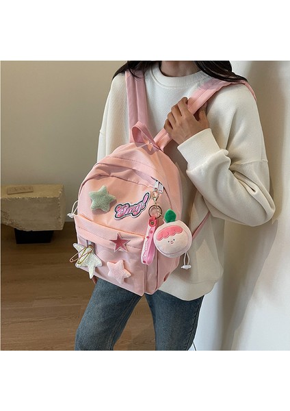 Kadın Orta Okul ve Lise Öğrencileri Için Sevimli Sırt Çantası Okul Çantası Büyük Kapasiteli Hafif Rahat Sırt Çantası (Yurt Dışından) fiyatları