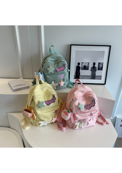 Kadın Orta Okul ve Lise Öğrencileri Için Sevimli Sırt Çantası Okul Çantası Büyük Kapasiteli Hafif Rahat Sırt Çantası (Yurt Dışından) fırsatları