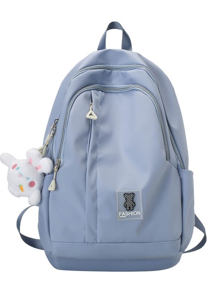 Şeker Renk Basit Sırt Çantası Ortaokul Öğrencisi Okul Çantası Büyük Kapasiteli Rahat Seyahat Sırt Çantası (Yurt Dışından)