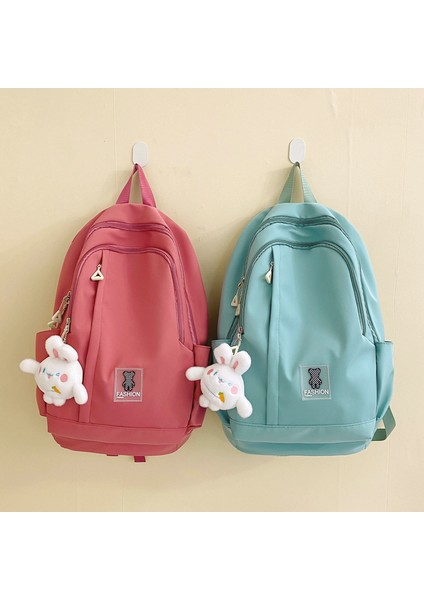 Şeker Renk Basit Sırt Çantası Ortaokul Öğrencisi Okul Çantası Büyük Kapasiteli Rahat Seyahat Sırt Çantası (Yurt Dışından) modelleri