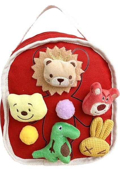 Çocuk Okul Çantası Karikatür Sevimli Kanvas Sırt Çantası Anaokulu Erkek ve Kız Hafif Çok Karikatür Sırt Çantası (Yurt Dışından)