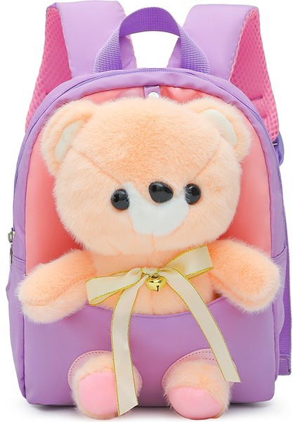 Çocuk Sırt Çantası, Sevimli Ayı Bebek Sırt Çantası, Çıkarılabilir Ultra Hafif ve Kullanışlı Anaokulu Okul Çantası, Çocuk Sırt Çantası (Yurt Dışından)