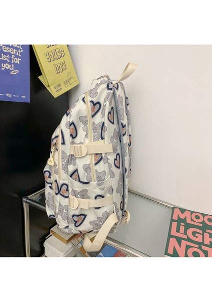 Aşk Baskılı Basit Sırt Çantası, Ortaokul, Lise ve Ilkokul Öğrencileri Için Okul Çantası, Büyük Kapasiteli Sırt Çantası (Yurt Dışından) fiyatları