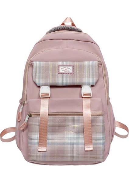 Basit Sırt Çantası, Ortaokul, Lise, Ilkokul Öğrencisi Okul Çantası, Büyük Kapasiteli Kampüs Seyahat Çantası (Yurt Dışından)