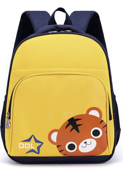 Çocuk Okul Çantası Karikatür Küçük Kaplan Sırt Çantası Yükü Azaltıcı Nefes Alabilen Ilkokul Okul Çantası Sırt Çantası (Yurt Dışından)