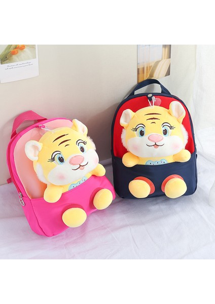 Peluş Bebek Bölünmüş Sırt Çantası, Anaokulu Erkek ve Kız Çocukları Sevimli Kaplan Bebek Okul Çantasını Sever (Yurt Dışından) fırsatları