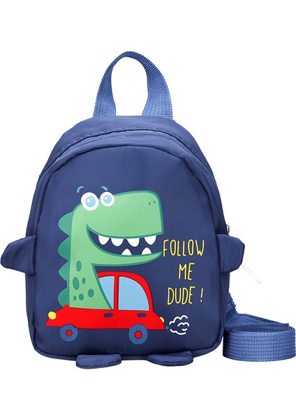 Çocuk Anti-Kayıp Araba Dinozor Sırt Çantası Erkek ve Kız Karikatür Sevimli Sırt Çantası Bebek Anaokulu Okul Çantası (Yurt Dışından)