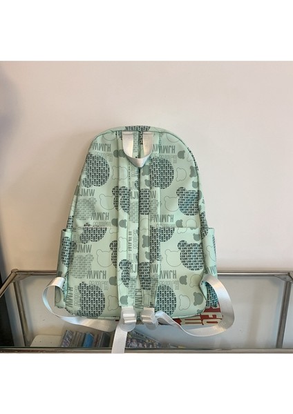 Sevimli Graffiti Ayı Sırt Çantası Kadın Ortaokul ve Lise Öğrenci Çantası Büyük Kapasiteli Naylon Rahat Sırt Çantası (Yurt Dışından) indirimleri