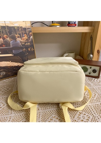 Kadın Ortaokul ve Lise Öğrencileri Için Basit Sırt Çantası Okul Çantası Büyük Kapasiteli Rahat Seyahat Sırt Çantası (Yurt Dışından) fırsatları