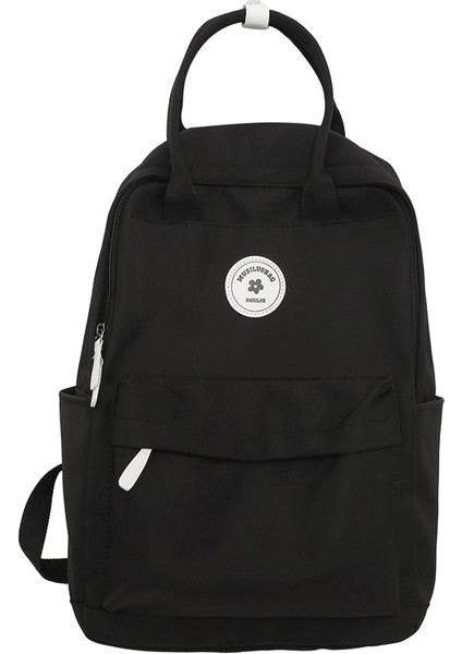 Kadın Ortaokul ve Lise Öğrencileri Için Basit Sırt Çantası Okul Çantası Büyük Kapasiteli Rahat Seyahat Sırt Çantası (Yurt Dışından)