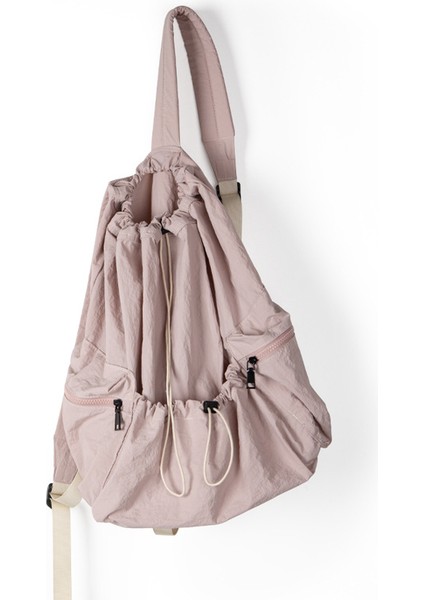 Mori Naylon Kumaş Ipli Bayan Sırt Çantası Hafif Sınıf Seyahat Sırt Çantası (Yurt Dışından)