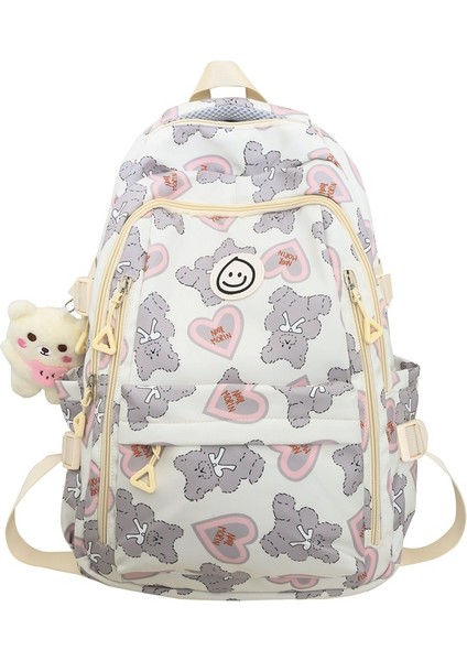 Aşk Baskılı Basit Sırt Çantası, Ortaokul, Lise ve Ilkokul Öğrencileri Için Okul Çantası, Büyük Kapasiteli Sırt Çantası (Yurt Dışından)