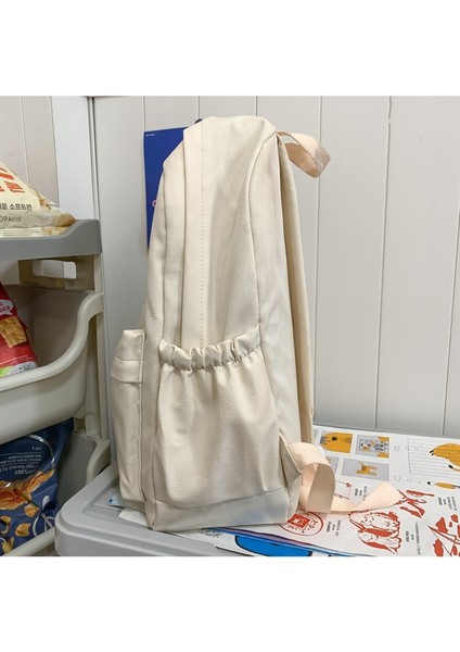 Düz Renk Basit Sırt Çantası, Ortaokul, Lise, Ilkokul Öğrencisi Okul Çantası, Büyük Kapasiteli Gündelik Sırt Çantası (Yurt Dışından) fiyatları