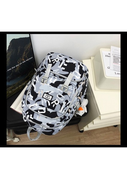 Sırt Çantası Büyük Kapasiteli Graffiti Sırt Çantası Rahat Ortaokul Lise Öğrencisi Kolej Çantası (Yurt Dışından) indirimleri