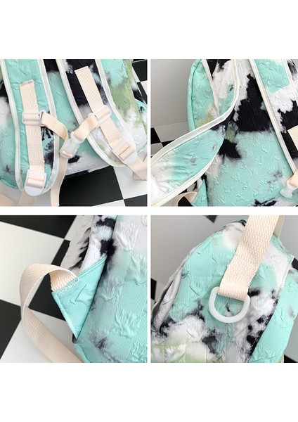 Okul Çantası Kadın Grafiti Render Baskılı Sırt Çantası (Yurt Dışından) modelleri