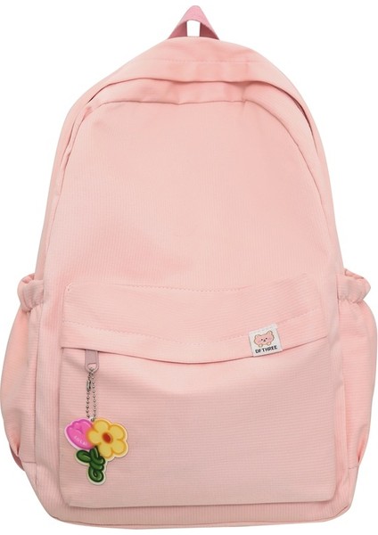 Düz Renk Basit Sırt Çantası, Ortaokul, Lise, Ilkokul Öğrencisi Okul Çantası, Büyük Kapasiteli Gündelik Sırt Çantası (Yurt Dışından)