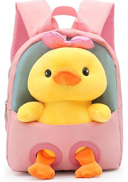 Yaratıcı Çocuk Sırt Çantası Sevimli Küçük Ördek Anaokulu Okul Çantası Kız Sırt Çantası (Yurt Dışından)