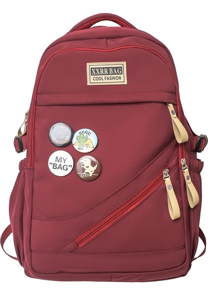 Kolej Tarzı Retro Sırt Çantası, Modaya Uygun Ortaokul ve Lise Üniversite Öğrenci Çantası, Büyük Kapasiteli Seyahat Sırt Çantası (Yurt Dışından)