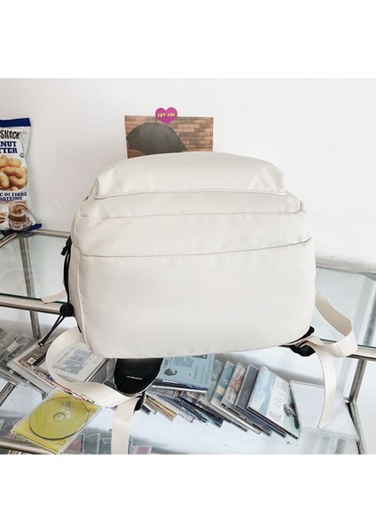 Erkekler ve Kadınlar Için Basit Sırt Çantası, Ortaokul ve Lise Öğrencileri Için Okul Çantası, Büyük Kapasiteli Naylon Gündelik Sırt Çantası (Yurt Dışından) indirimleri