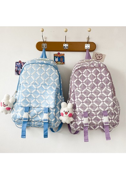 Basit Sırt Çantası, Ortaokul ve Lise Öğrencisi Okul Çantası, Büyük Kapasiteli, Yükü Azaltan Gündelik Sırt Çantası (Yurt Dışından) fırsatları