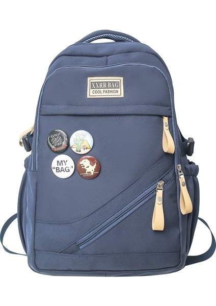 Kolej Tarzı Retro Sırt Çantası, Modaya Uygun Ortaokul ve Lise Üniversite Öğrenci Çantası, Büyük Kapasiteli Seyahat Sırt Çantası (Yurt Dışından)