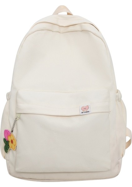 Düz Renk Basit Sırt Çantası, Ortaokul, Lise, Ilkokul Öğrencisi Okul Çantası, Büyük Kapasiteli Gündelik Sırt Çantası (Yurt Dışından)