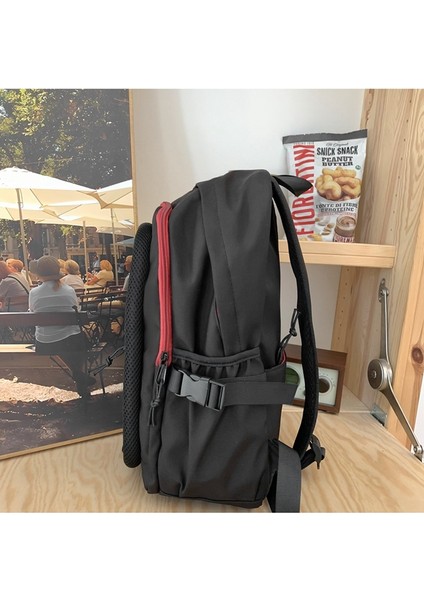 Sırt Çantası Basit Büyük Kapasiteli Seyahat Sırt Çantası Rahat Ortaokul Öğrencisi Lise Öğrencisi Kampüs Moda Kontrast Renk Okul Çantası (Yurt Dışından) indirimleri