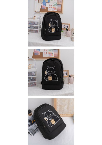 Basit Sırt Çantası Baskılı Ortaokul Okul Çantası Büyük Kapasiteli Rahat Sırt Çantası (Yurt Dışından) fiyatları