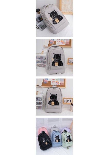 Basit Sırt Çantası Baskılı Ortaokul Okul Çantası Büyük Kapasiteli Rahat Sırt Çantası (Yurt Dışından) modelleri