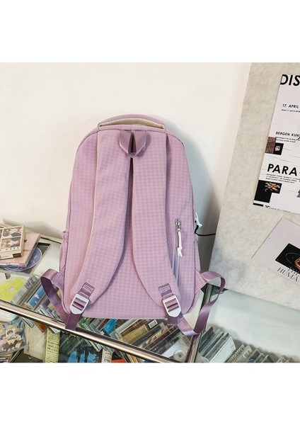 Büyük Kapasiteli Çanta, Şık ve Çok Yönlü Sırt Çantası, Bayan Ortaokul Öğrencisi Okul Çantası, Gündelik Seyahat Sırt Çantası (Yurt Dışından) modelleri