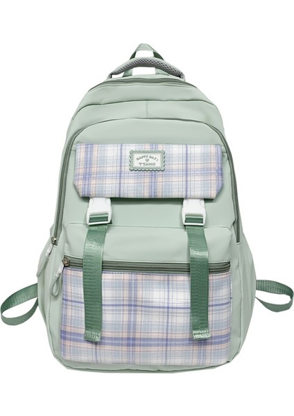 Basit Sırt Çantası, Ortaokul, Lise, Ilkokul Öğrencisi Okul Çantası, Büyük Kapasiteli Kampüs Seyahat Çantası (Yurt Dışından)