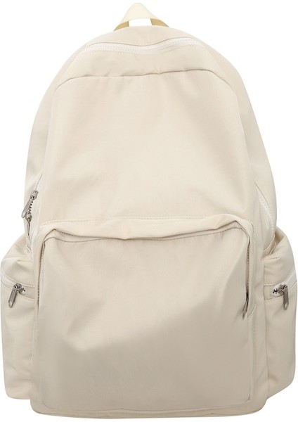 Basit Naylon Sırt Çantası, Orta ve Lise Öğrencisi Okul Çantası, Büyük Kapasiteli, Hafif, Rahat Sırt Çantası (Yurt Dışından)