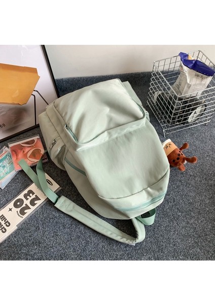 Basit Naylon Sırt Çantası, Orta ve Lise Öğrencisi Okul Çantası, Büyük Kapasiteli, Hafif, Rahat Sırt Çantası (Yurt Dışından) indirimleri