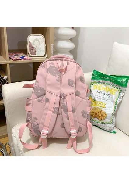 Basit Sırt Çantası Karikatür Ortaokul ve Lise Öğrencisi Okul Çantası Büyük Kapasiteli Rahat Seyahat Sırt Çantası (Yurt Dışından) fiyatları