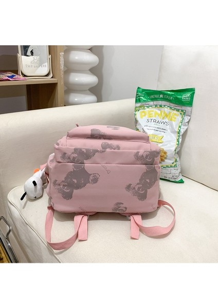 Basit Sırt Çantası Karikatür Ortaokul ve Lise Öğrencisi Okul Çantası Büyük Kapasiteli Rahat Seyahat Sırt Çantası (Yurt Dışından) modelleri