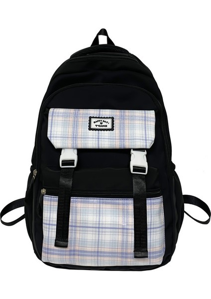 Basit Sırt Çantası, Ortaokul, Lise, Ilkokul Öğrencisi Okul Çantası, Büyük Kapasiteli Kampüs Seyahat Çantası (Yurt Dışından)