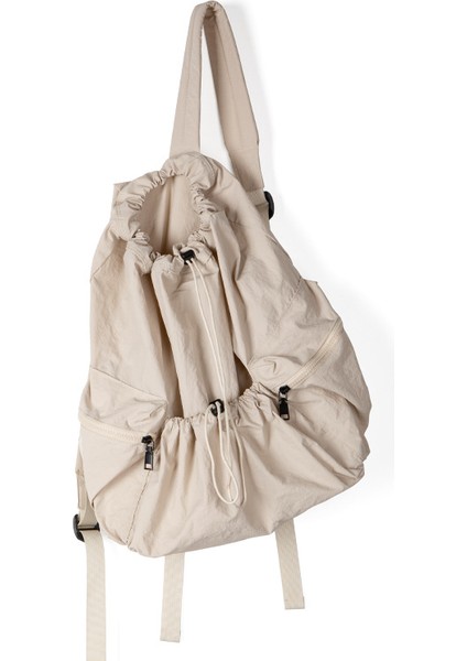 Mori Naylon Kumaş Ipli Bayan Sırt Çantası Hafif Sınıf Seyahat Sırt Çantası (Yurt Dışından)