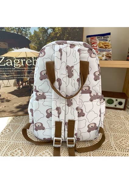 Sevimli Karikatür Ayı Kafası Sırt Çantası Ortaokul ve Lise Öğrencileri Için Büyük Kapasiteli Orman Tarzı Sırt Çantası (Yurt Dışından) fiyatları