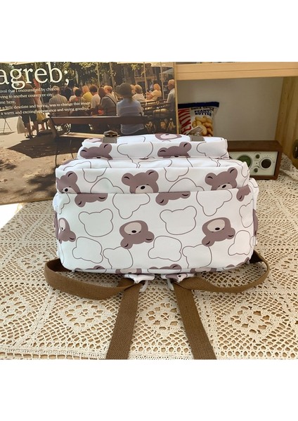 Sevimli Karikatür Ayı Kafası Sırt Çantası Ortaokul ve Lise Öğrencileri Için Büyük Kapasiteli Orman Tarzı Sırt Çantası (Yurt Dışından) indirimleri