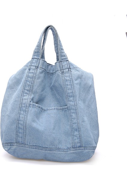 Denim Kanvas Çanta Kız Öğrenci Omuz Çantası (Yurt Dışından)
