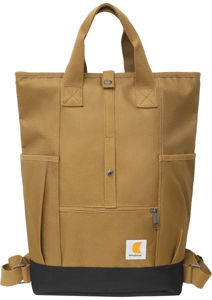 Retro Trend Sırt Çantası Rulo Üst Rulo Kapak Bilgisayar Çantası Açık Sırt Çantası (Yurt Dışından)