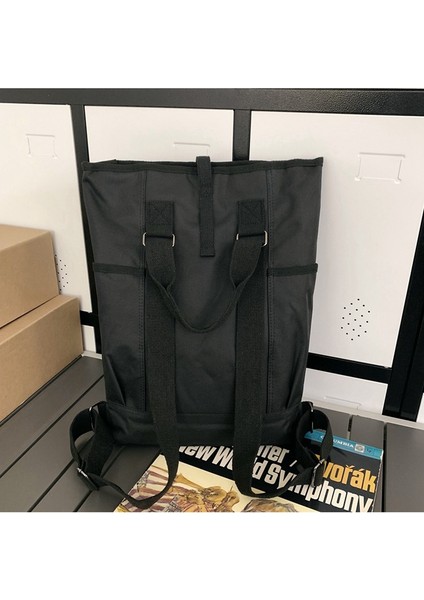 Retro Trend Sırt Çantası Rulo Üst Rulo Kapak Bilgisayar Çantası Açık Sırt Çantası (Yurt Dışından) fırsatları